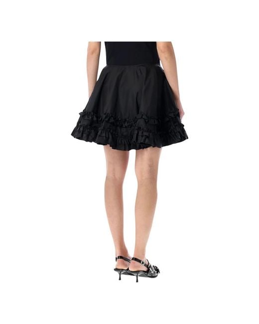 Ganni Black Short Skirts