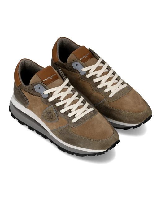 Philippe Model Brown Sneakers for men