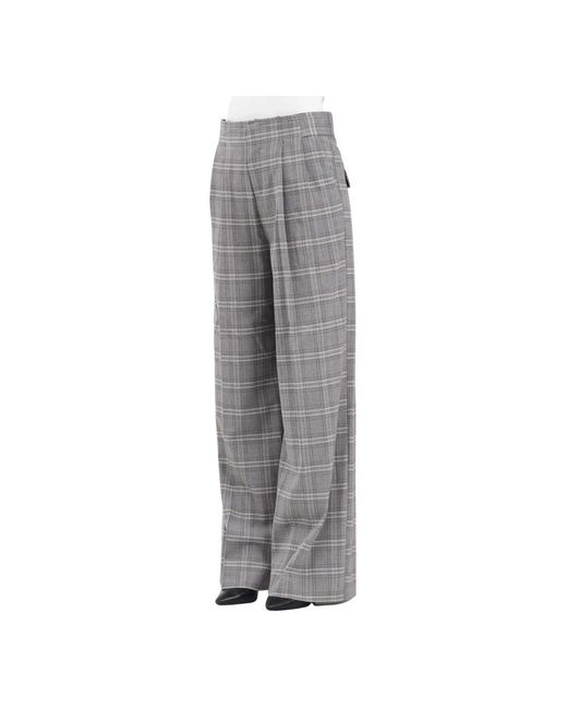 Wide Trousers Mar De Margaritas de color Gray