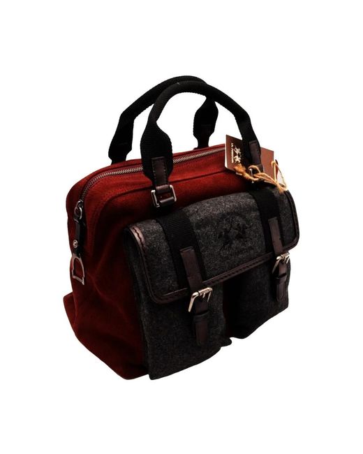 La Martina Black Weekend Bags