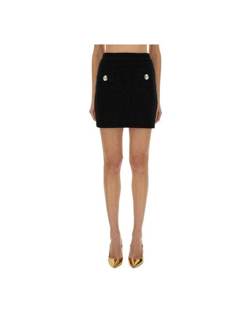 Balmain Black Short Skirts