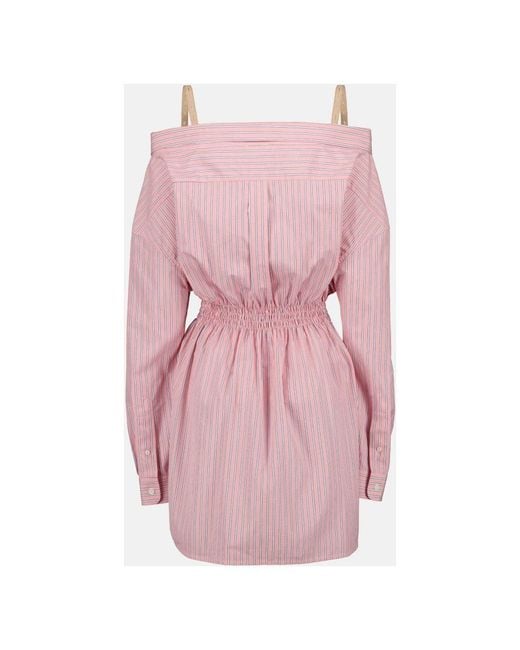 Miu Miu Pink Shirt Dresses