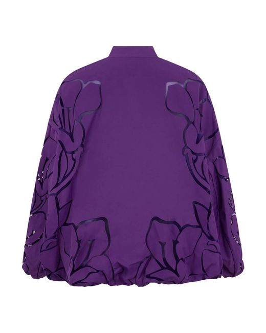 Valentino Garavani Purple Bomber Jackets for men