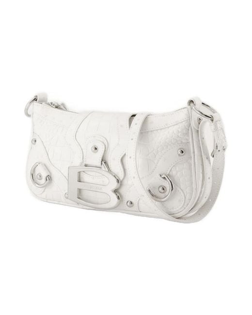 Balenciaga White Essex Small Shoulder Bag