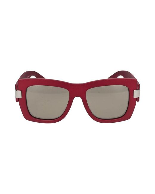 Gucci Rood Grijs Zonnebril Gg1688S Stijl in het Purple
