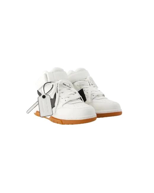 Off-White c/o Virgil Abloh White Out Of Office Mid Top Sneakers