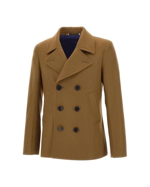 Paul Smith Double-Breasted Jas in het Green voor heren