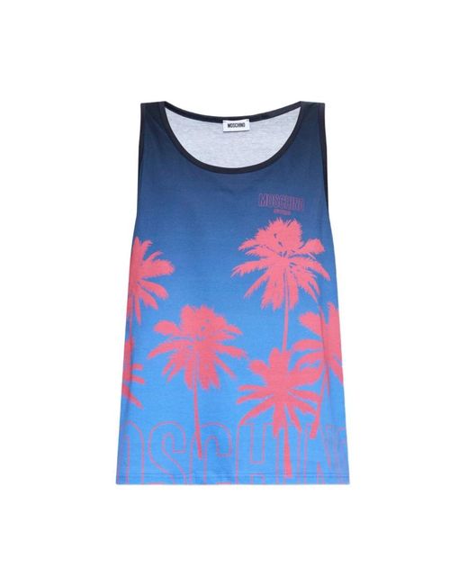 Moschino Blue Sleeveless Tops for men