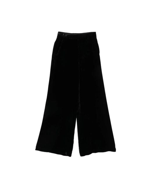 Rick Owens Black Wide Trousers