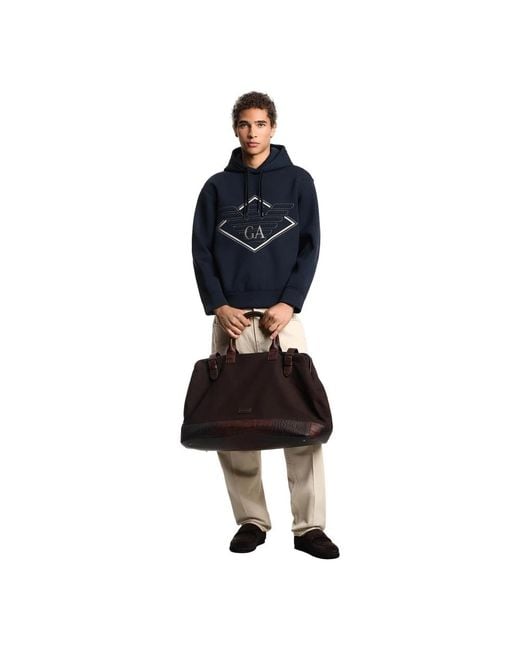 Emporio Armani Blue Hoodies for men