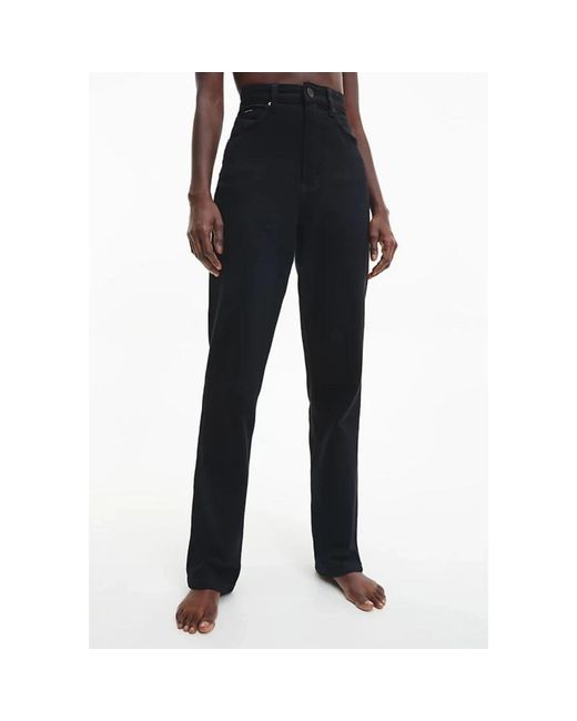 Calvin Klein Black Straight Trousers