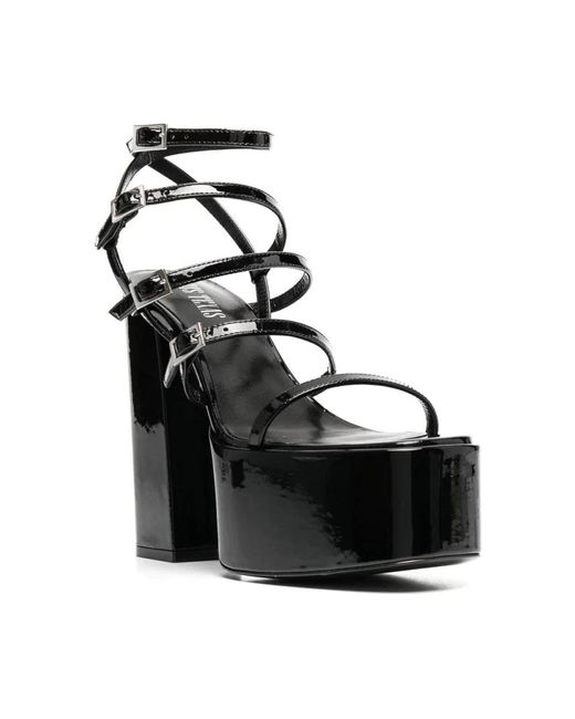 Paris Texas Black High Heel Sandals