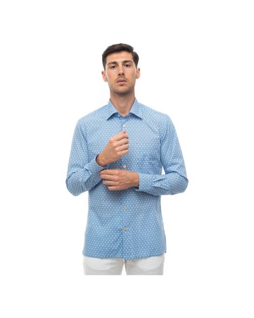 Kiton Blue Casual Shirts for men