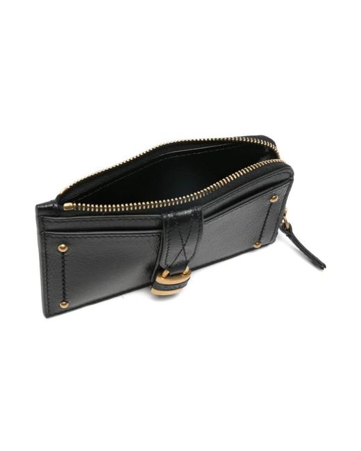 Chloé Accessoires ,Zwart ,Tarjetero Monedero Paddington Zip in het Black
