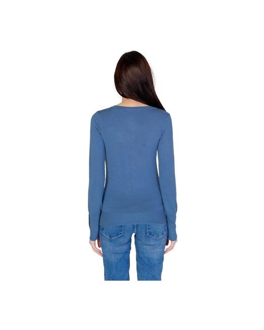 V-Neck Knitwear di Guess in Blue