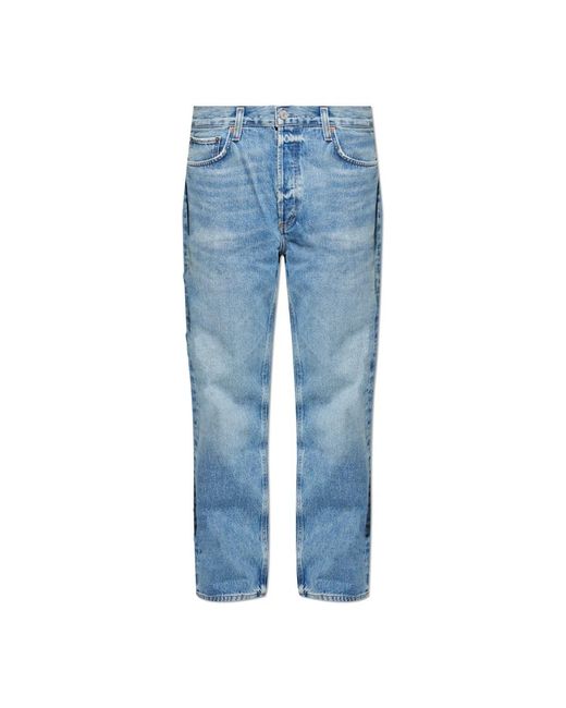Agolde Blue Straight Jeans for men