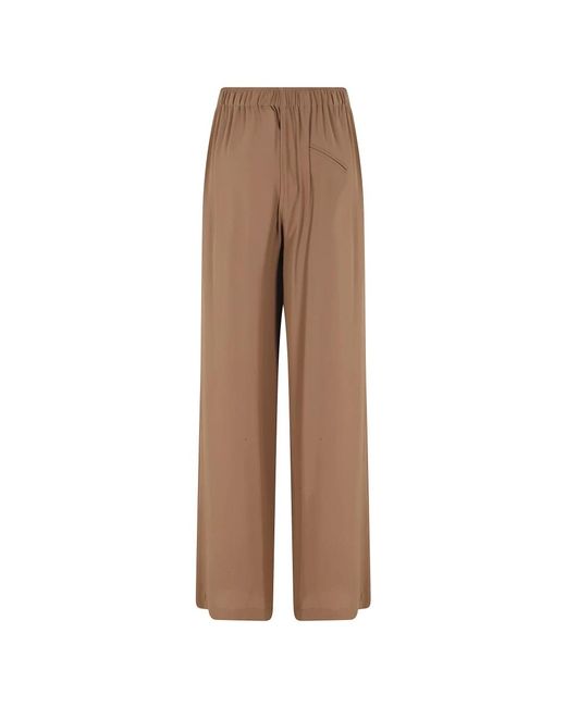 FEDERICA TOSI Brown Wide Trousers