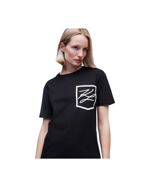 Karl Lagerfeld Black T-Shirts