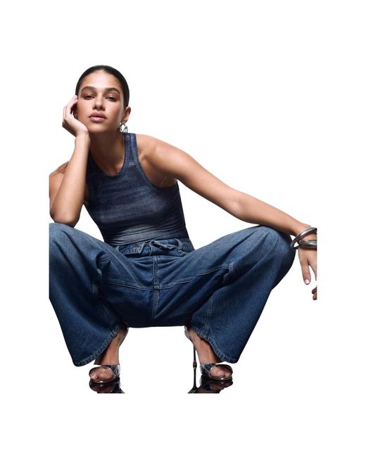 Liu Jo Blue Sleeveless Tops