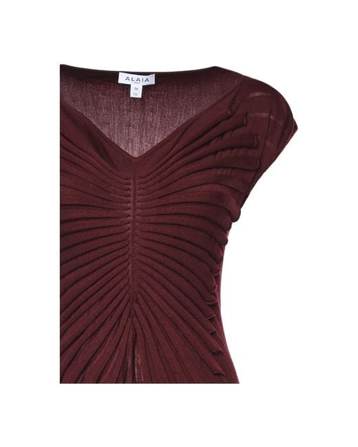 Alaïa Red Midi Dresses
