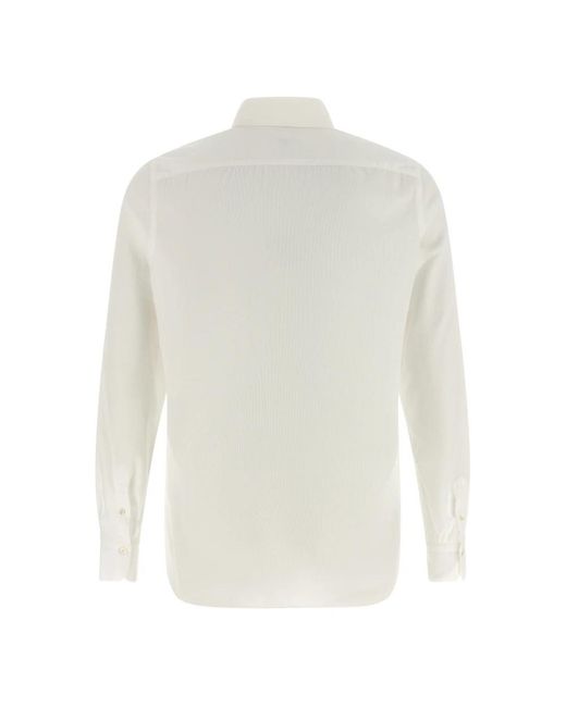 Finamore 1925 White Formal Shirts for men