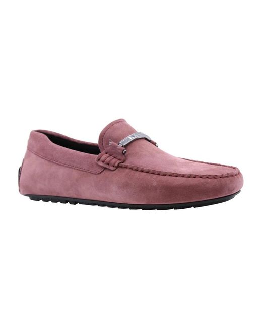 Boss Casual style loafers für männer in Purple für Herren