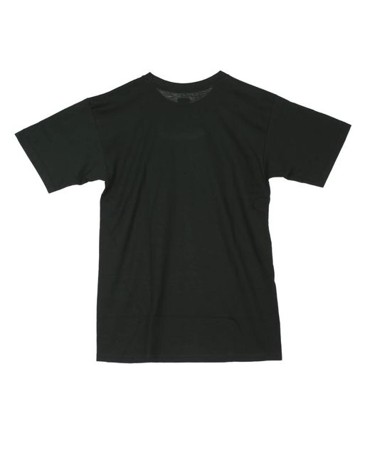 Huf Tops ,Zwart ,Zwart/Wit Logo T-Shirt in het Black voor heren