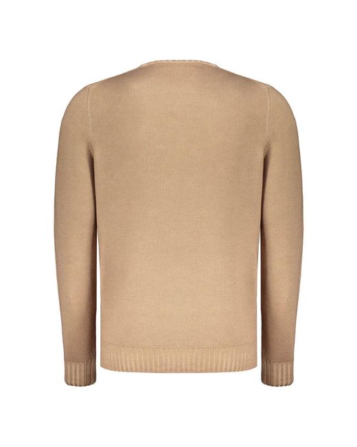 Moorer Natural Round-Neck Knitwear for men