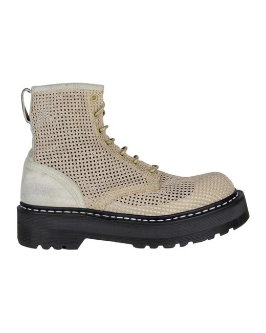 Premiata Gray Lace-Up Boots