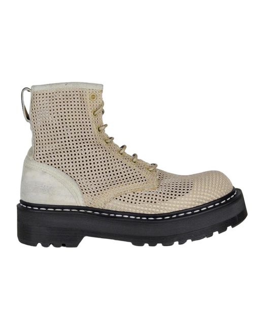 Premiata Gray Lace-Up Boots