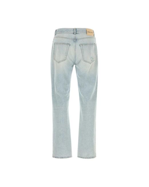 McQueen Blue Straight Fit Jeans for men