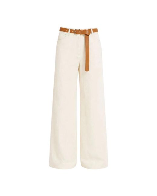 Max Mara Natural Wide Trousers