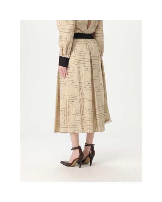 Midi Skirts di Twinset in Natural