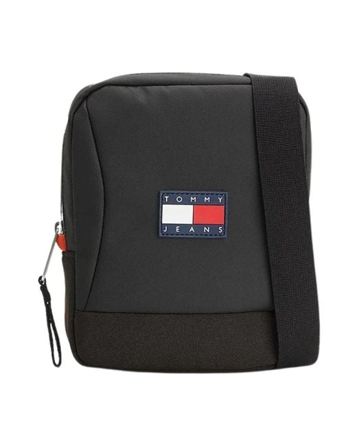 Tommy Hilfiger Black Messenger Bags for men