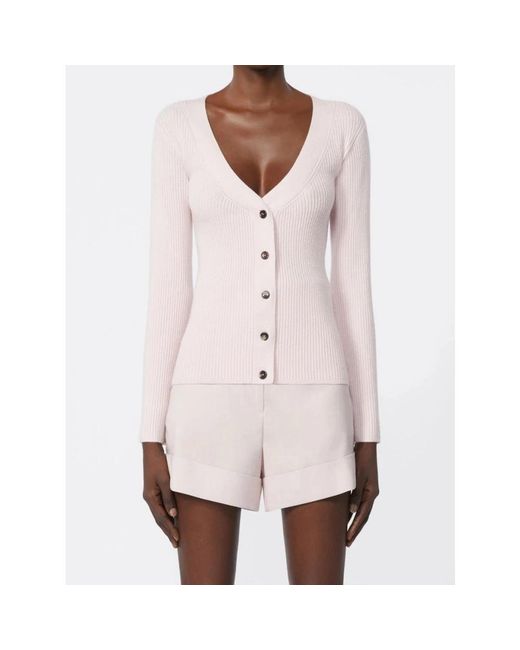 Max Mara Truien & Vesten ,Roze ,Gebreid Vest in het Pink