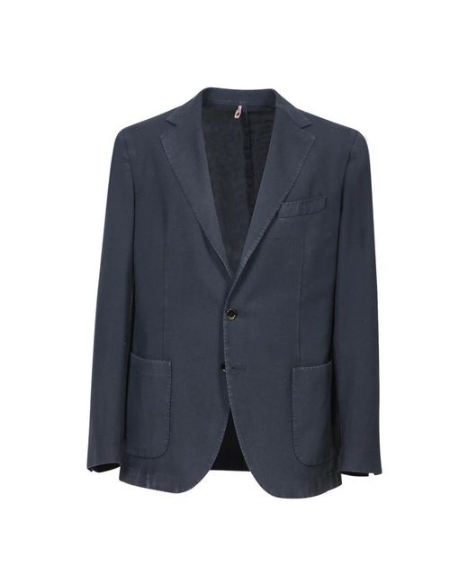 Dell'Oglio Blue Single Breasted Suits for men