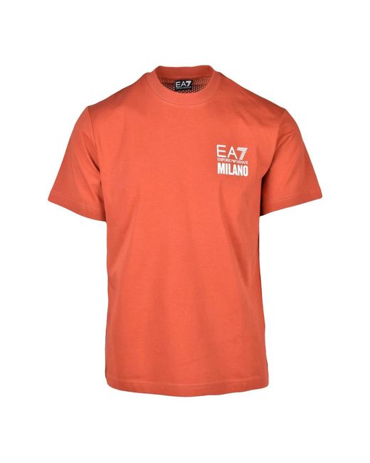 T-Shirts EA7 de hombre de color Orange