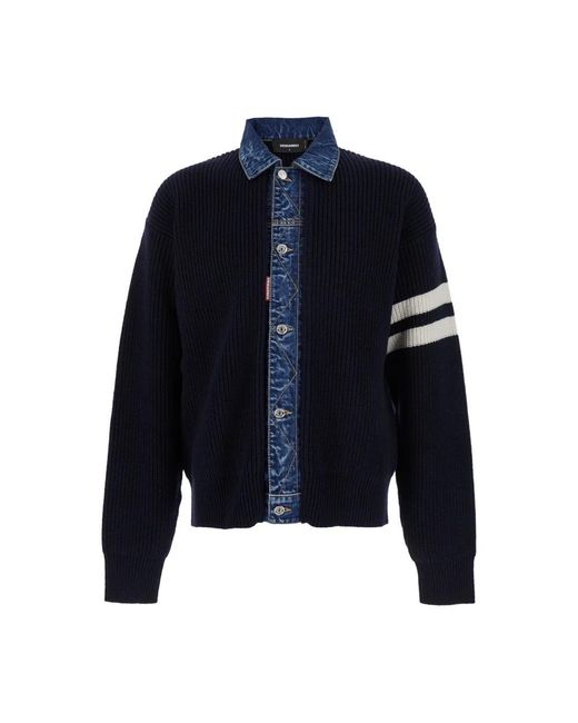 DSquared² Blue Cardigans for men