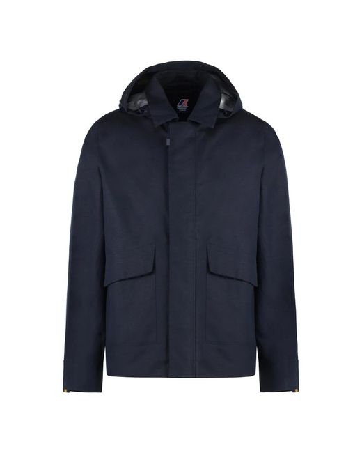 K-Way Blue Winter Jackets for men