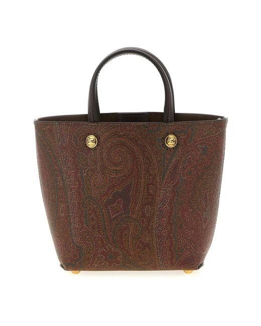 Etro Brown Shopping Bags