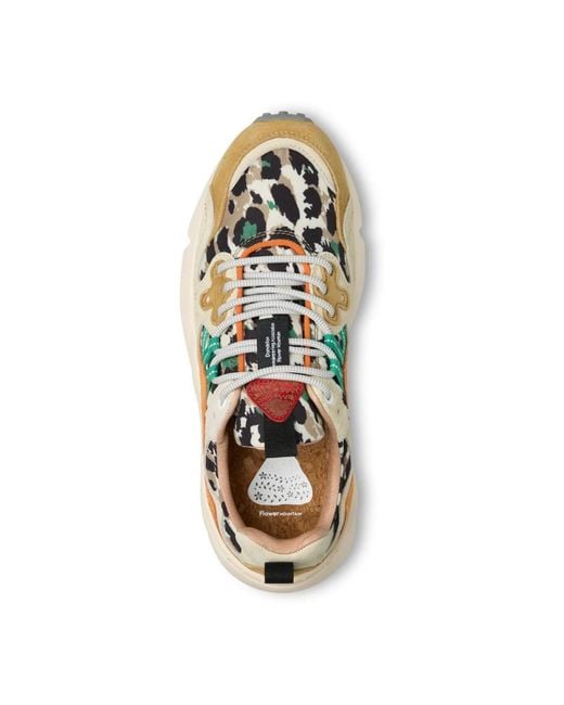 Flower Mountain Metallic Sneakers