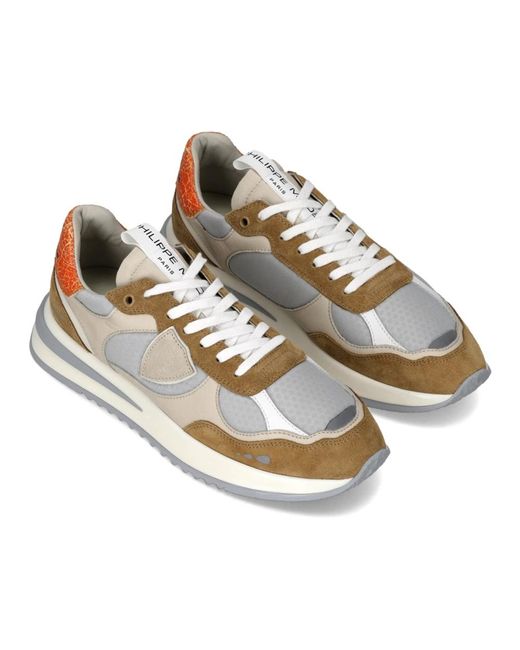 Philippe Model Schoenen ,Veelkleurig ,Katoen Olympique Running in het Multicolor voor heren