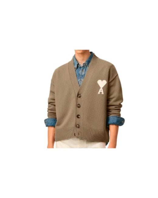 Cardigans AMI de hombre de color Brown