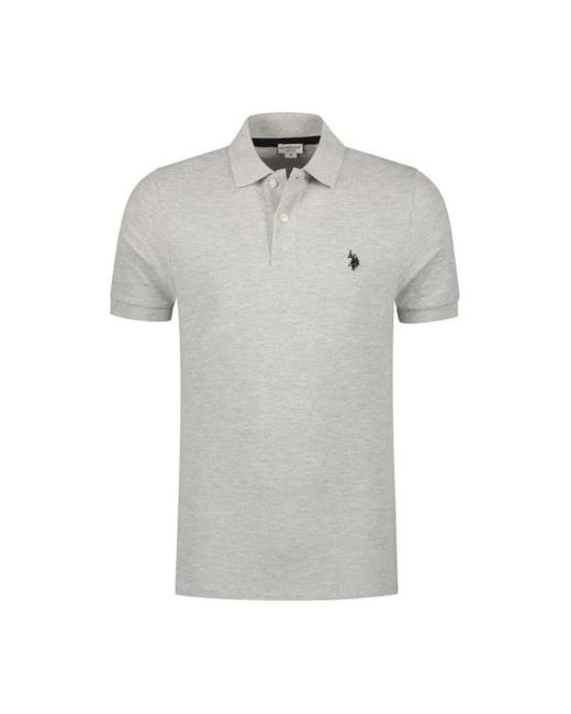 U.S. POLO ASSN. Gray Polo Shirts for men