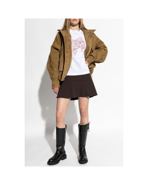 Short Skirts Samsøe & Samsøe de color Brown
