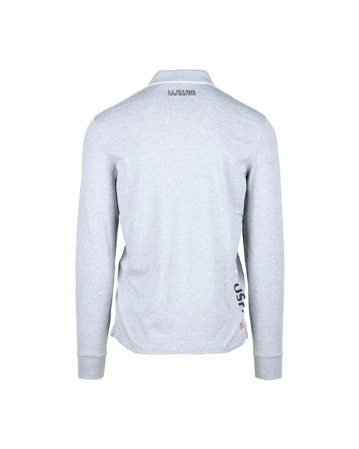Camicia uomo grigio chiaro di U.S. POLO ASSN. in Blue da Uomo