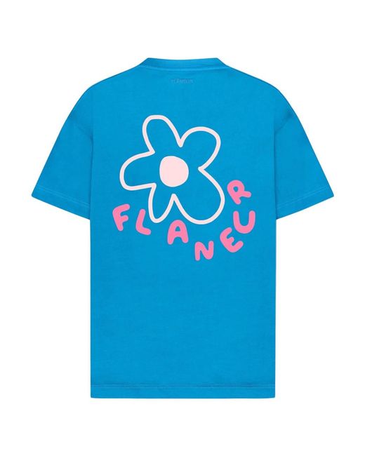 flâneur T-Shirts in het Blue voor heren