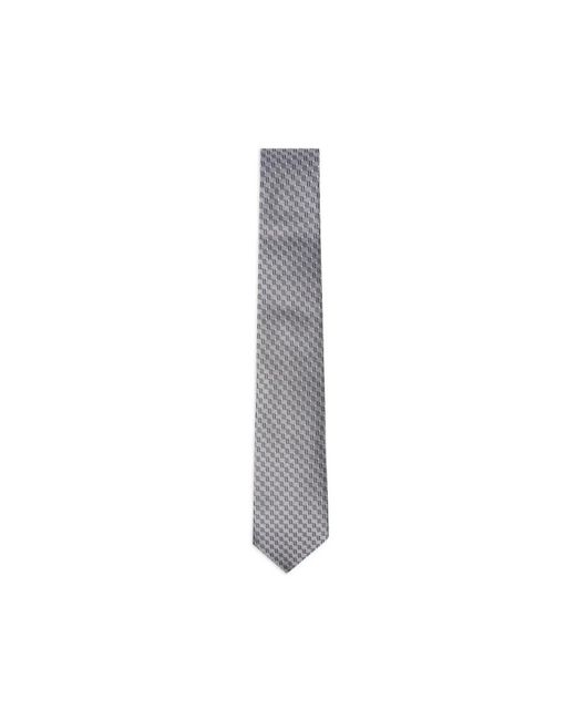 Canali Silk Tie in Gray für Herren