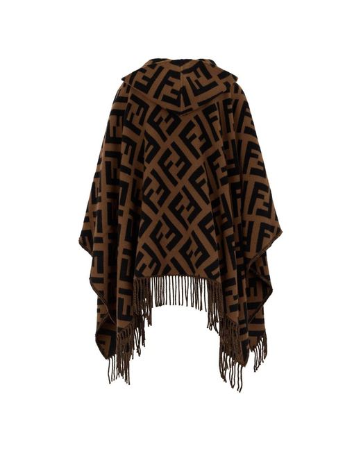 Fendi Black Ponchos