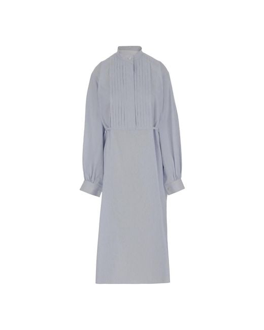 Jil Sander Gray Midi Dresses